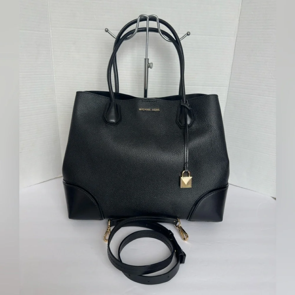 Michael Kors Mercer Gallery Medium Leather Satchel - Picture 3 of 13